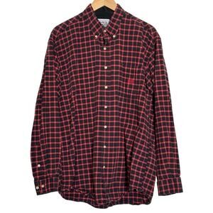 Cinch Long Sleeve Plaid Checked Button Down Western Shirt Mens L